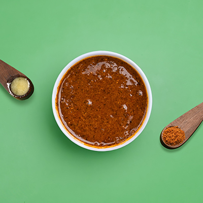 Malkapodi Chutney in a white bowl Changes 4x3_